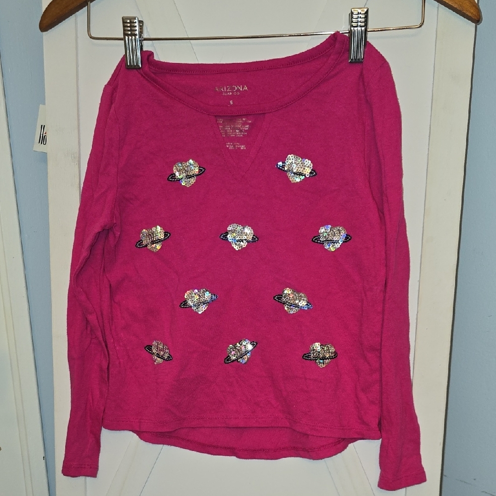 Sequin Heart Planets Shirt